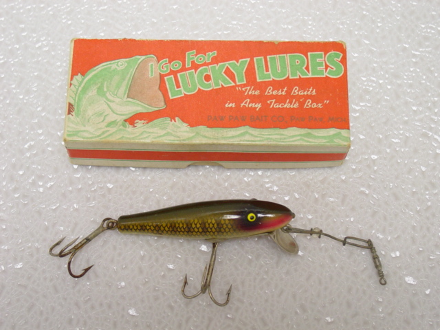 Details about   VINTAGE PAW PAW BABY PIKE FISHING LURE te gldshnr 