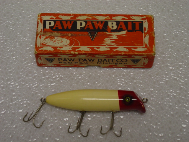 Vintage Lures - Paw Paw Bait Company antique and vintage fishing lures