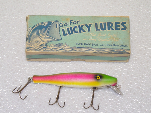 Lot Of 2 Paw Paw Chub Caster Vintage Fishing Lures, Paw